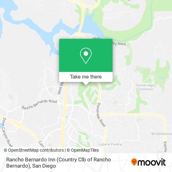 Rancho Bernardo Inn (Country Clb of Rancho Bernardo) map