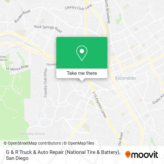 Mapa de G & R Truck & Auto Repair (National Tire & Battery)