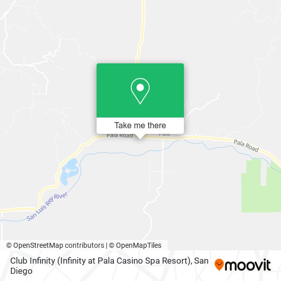 Club Infinity (Infinity at Pala Casino Spa Resort) map
