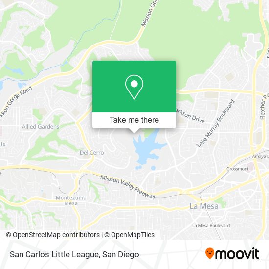 Mapa de San Carlos Little League