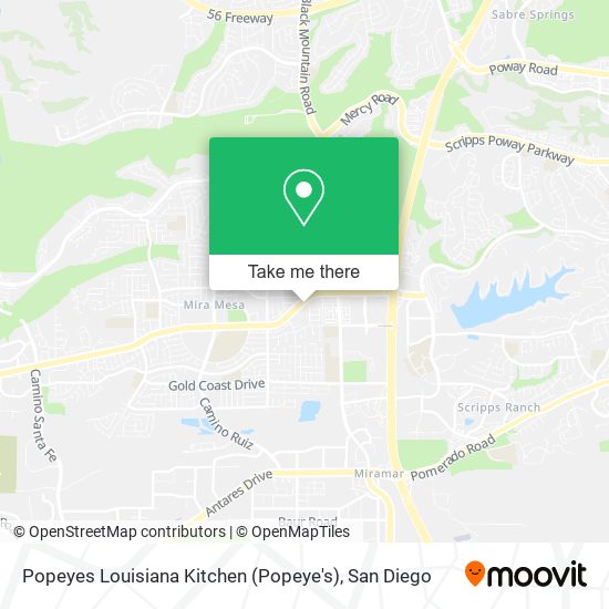 Mapa de Popeyes Louisiana Kitchen (Popeye's)