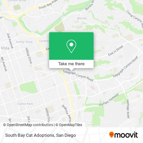 South Bay Cat Adoptions map