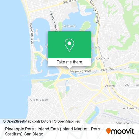 Mapa de Pineapple Pete's Island Eats (Island Market - Pet's Stadium)