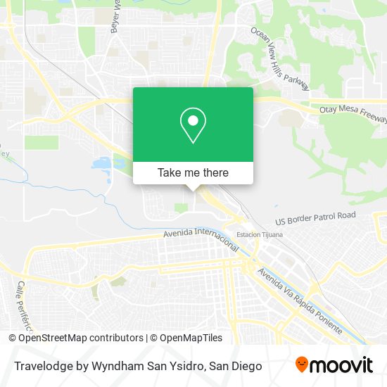 Mapa de Travelodge by Wyndham San Ysidro