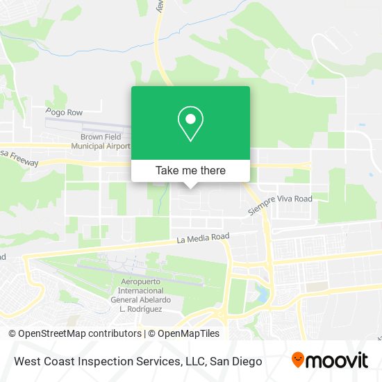 Mapa de West Coast Inspection Services, LLC