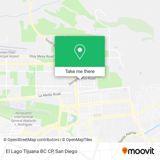 El Lago Tijuana BC CP map