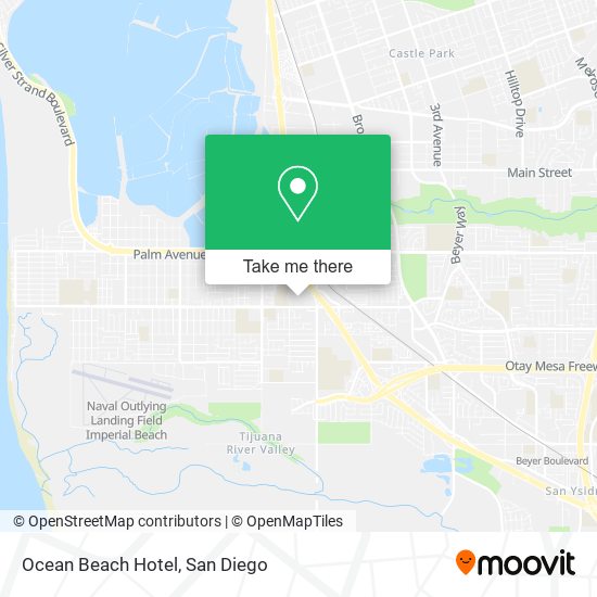 Ocean Beach Hotel map