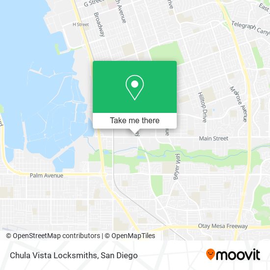 Chula Vista Locksmiths map