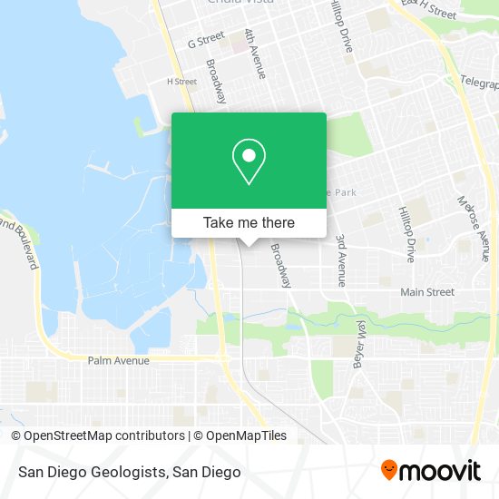 San Diego Geologists map