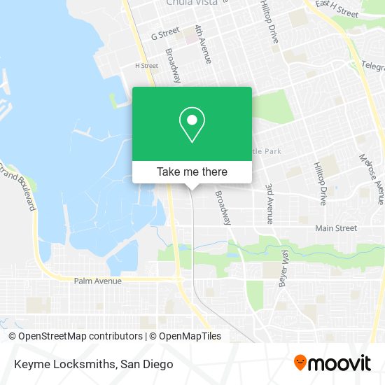 Keyme Locksmiths map