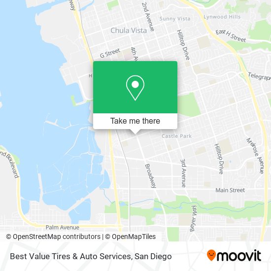 Mapa de Best Value Tires & Auto Services