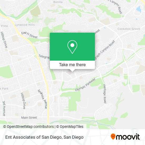 Ent Associates of San Diego map