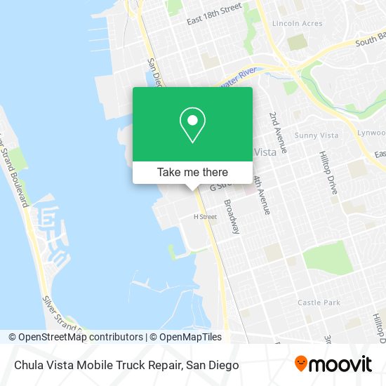 Chula Vista Mobile Truck Repair map