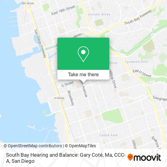 Mapa de South Bay Hearing and Balance: Gary Coté, Ma, CCC-A