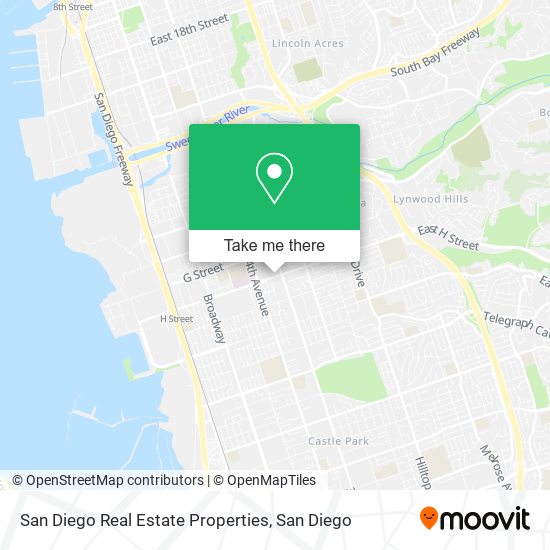 Mapa de San Diego Real Estate Properties