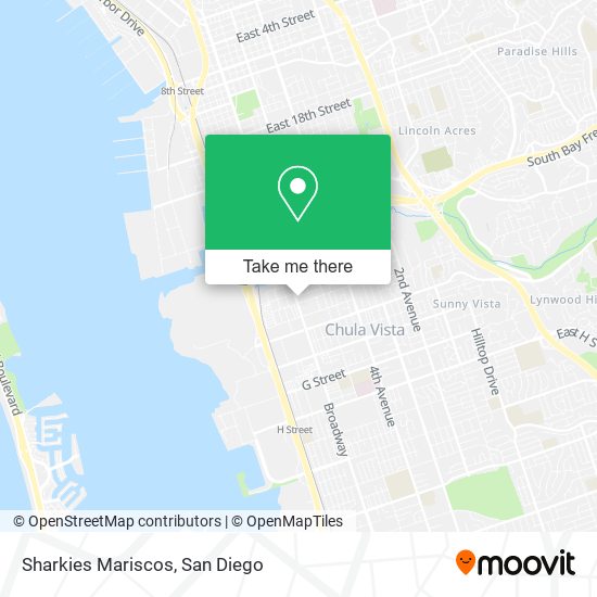 Sharkies Mariscos map