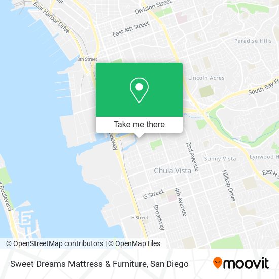 Sweet Dreams Mattress & Furniture map