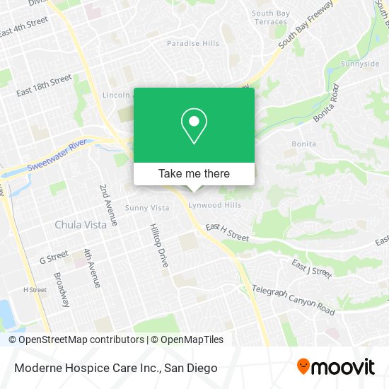 Mapa de Moderne Hospice Care Inc.