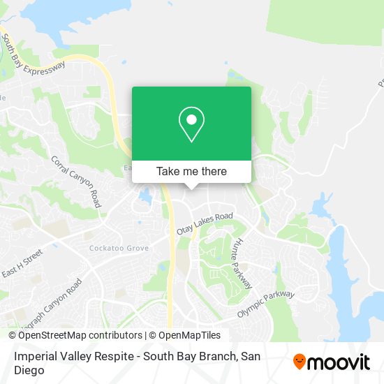 Imperial Valley Respite - South Bay Branch map