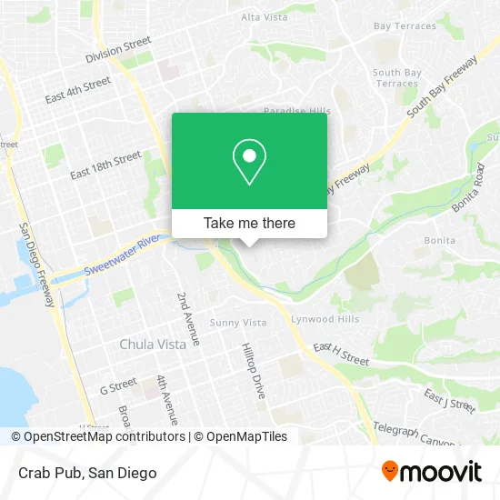 Crab Pub map