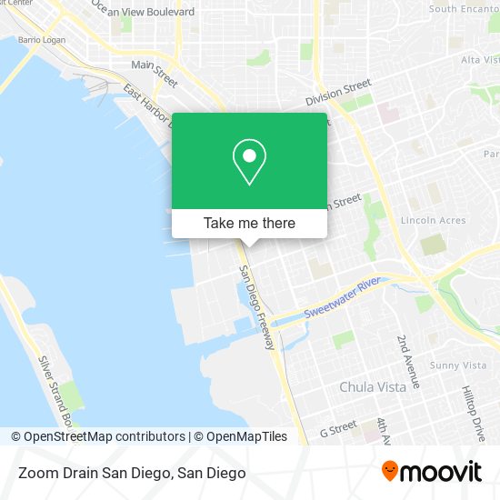 Zoom Drain San Diego map