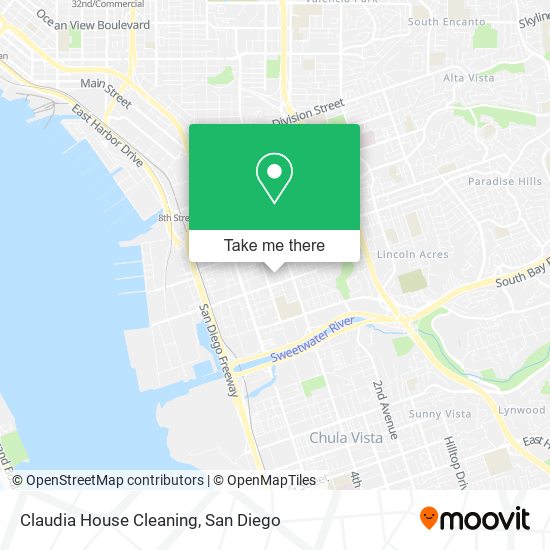 Claudia House Cleaning map