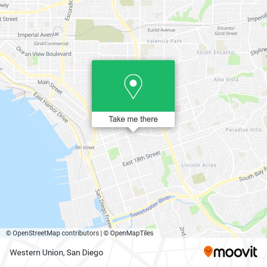 Western Union map