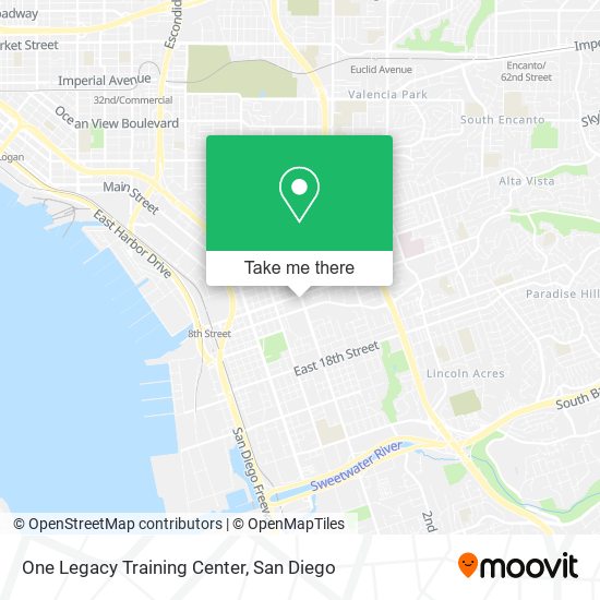 Mapa de One Legacy Training Center