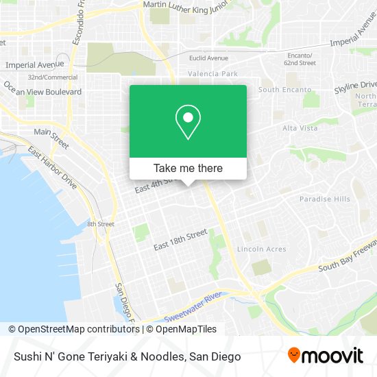 Sushi N' Gone Teriyaki & Noodles map