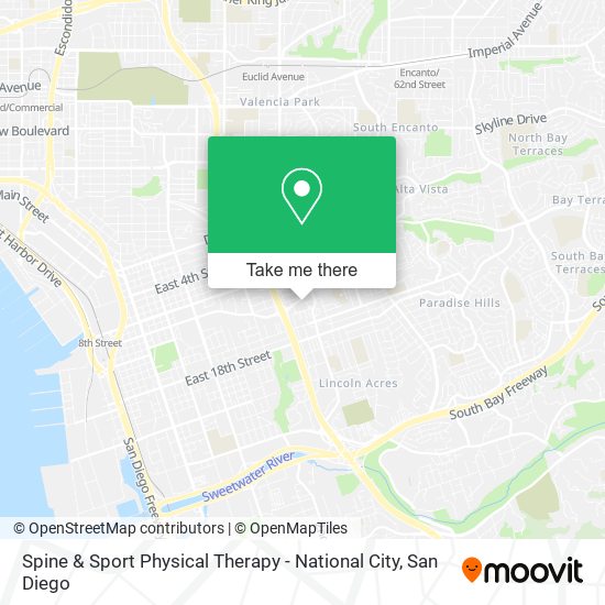 Spine & Sport Physical Therapy - National City map