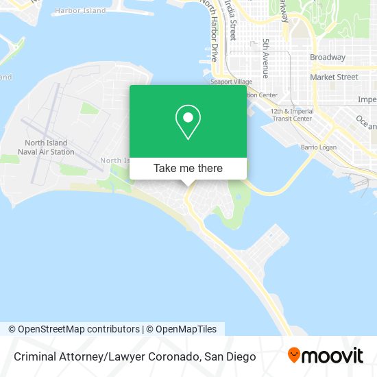 Mapa de Criminal Attorney / Lawyer Coronado