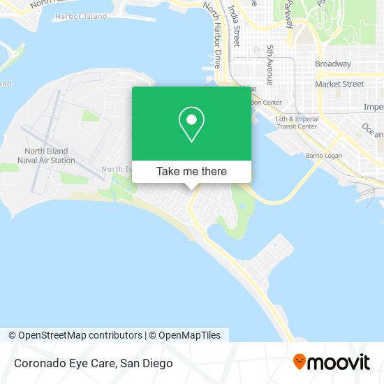 Coronado Eye Care map