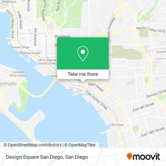 Mapa de Design Square San Diego