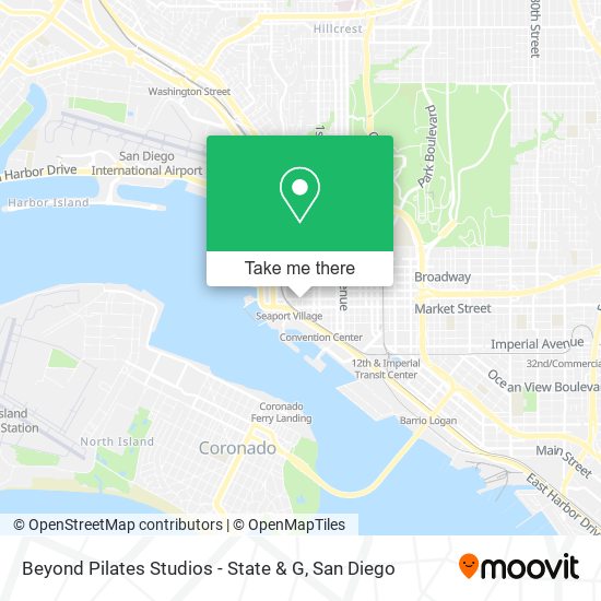 Beyond Pilates Studios - State & G map