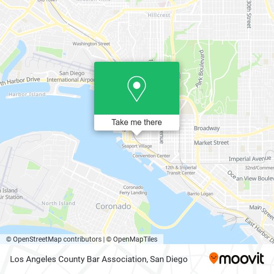 Los Angeles County Bar Association map