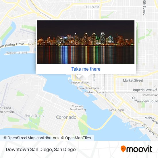 Downtown San Diego map