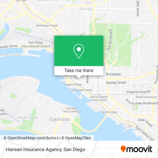 Mapa de Hansen Insurance Agency