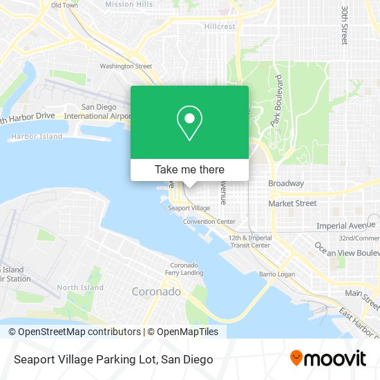 Seaport Village Parking Lot map