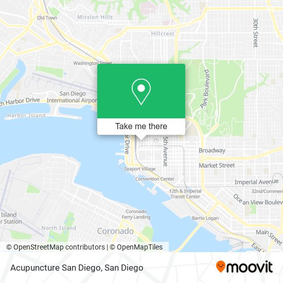 Acupuncture San Diego map