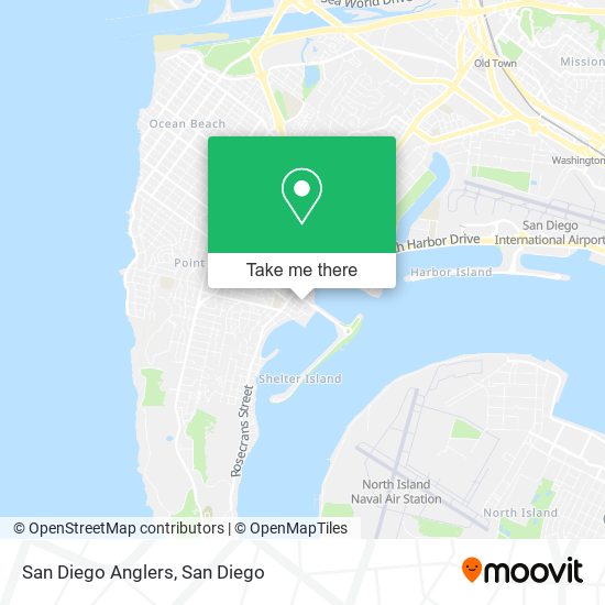 San Diego Anglers map
