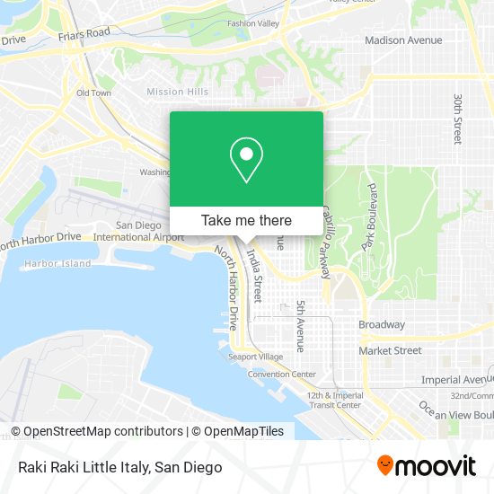 Raki Raki Little Italy map