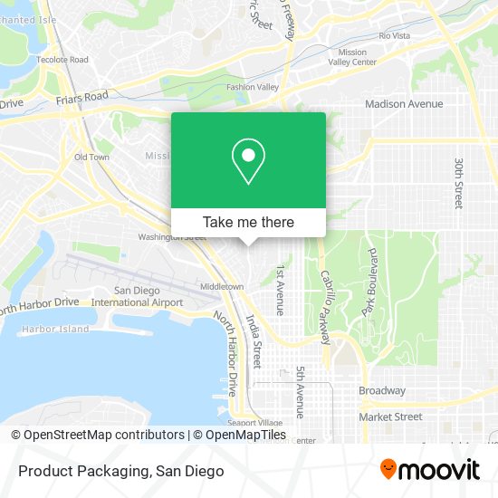 Product Packaging map