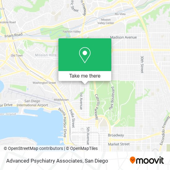 Advanced Psychiatry Associates map