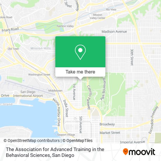 Mapa de The Association for Advanced Training in the Behavioral Sciences