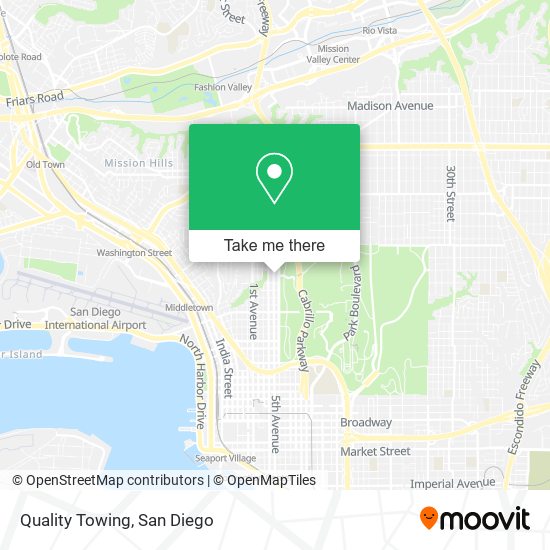 Quality Towing map