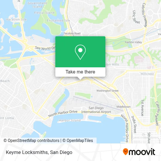 Keyme Locksmiths map