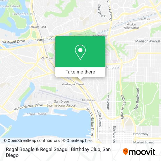 Mapa de Regal Beagle & Regal Seagull Birthday Club