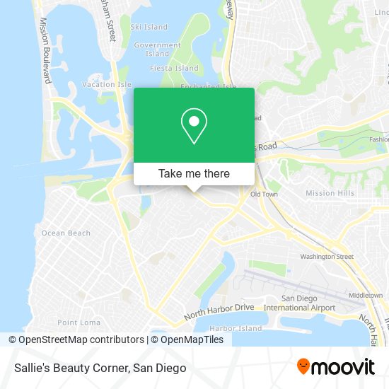 Sallie's Beauty Corner map