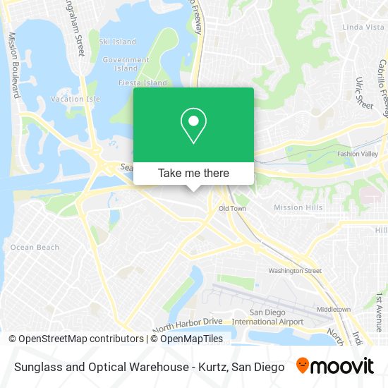 Mapa de Sunglass and Optical Warehouse - Kurtz