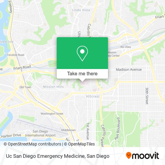 Uc San Diego Emergency Medicine map